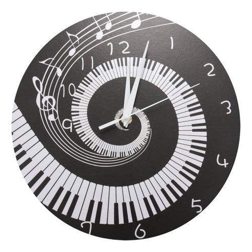 Elegante Reloj De Teclado Para Piano, Notas Musicales, Redon