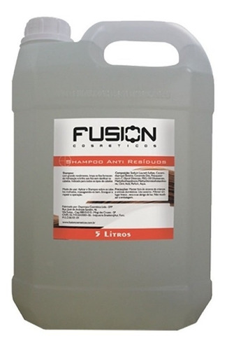 Kit 2 Galões Shampoo Anti Resíduos Fusion 5l Cada P/ Salão