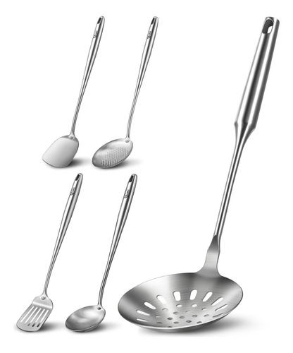 Utensilios Wok Mango Largo 17 Cuchara Ranurada 14.8