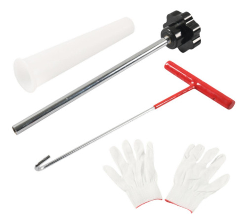 Kit De Herramientas De Válvula De Neumático Negro 4 Piezas