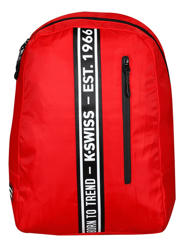 Mochila Casual Escolar K-swiss Trap Color Rojo