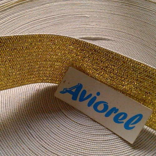 Aia-1031 Elástico Con Lurex 25 Mm Por 50 Mts