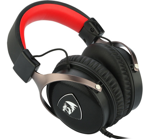 Imagen 5 de 7 de Auriculares Gamer Redragon Icon H520 Negro Y Rojo