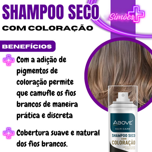 Shampoo A Seco Com Coloração Above 4 Variação De Cor 150ml