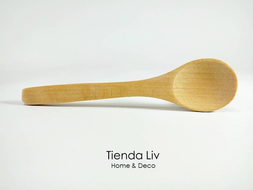 Imagen 7 de 9 de Cuchara De Madera De Bambú X 10