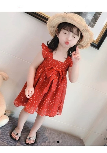 Vestido Rojo Bebé Niña 18-24 Nuevo Ropa Moda Japonesa Import | Meses sin  intereses