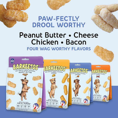 Barkeetos Chicken, Masticables De Queso Y Pollo, 3 Oz