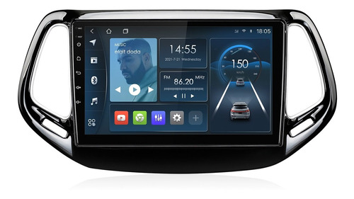 Isudar Android Auto Radio Para Jeep Compass 2 Mp 2016-2018