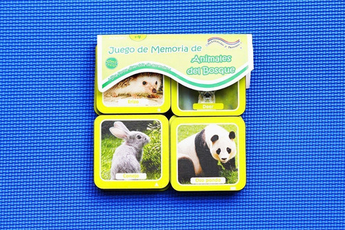 Juego De Mesa Memoria Animales Bosque Interactivo Niños