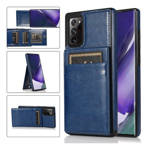 Funda De Color Liso Con Soporte Para Samsung Galaxy Note20 U