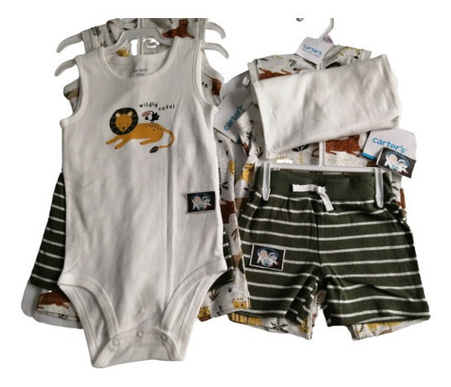 Conjunto Carter's Bermuda Para Niño Bebe Talla 9 Y 24 Meses.