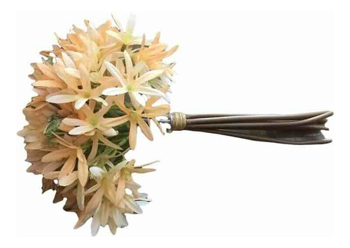 Ramo De Flores Artificial Color Beige 