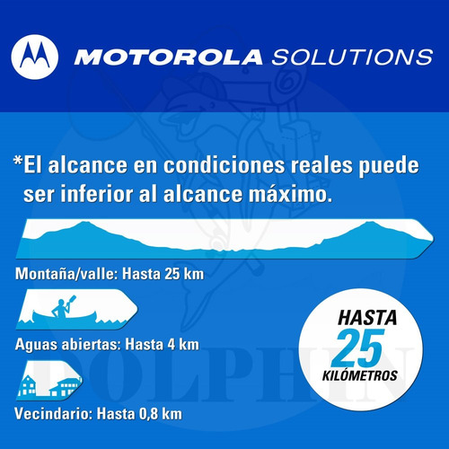 Handy Motorola T-100mc 25 Km - A Pilas