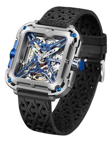 Reloj Ciga Design Hombre X Series Automático Titanium Correa Cyber Blue