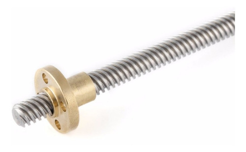 T8 Tornillo Trapezoidal 500mm +tuerca 8mm Avance Cnc Arduino