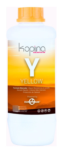 Tinta Para Sublimación Kopina | 1 Litro Amarillo