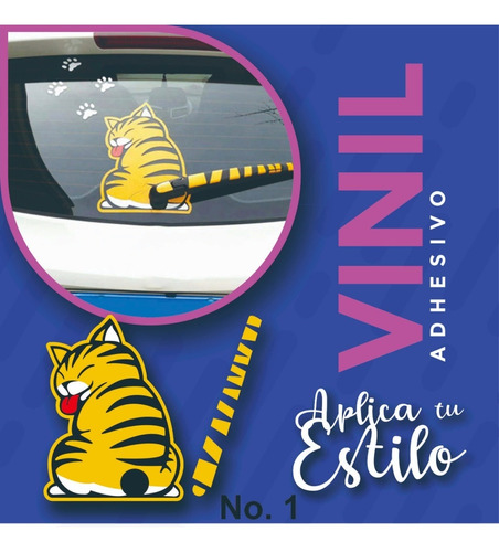 Stiker Para Automovil Mascota Gato O Perro