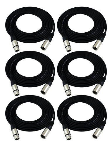 Cables De Conexión De Cable De Micrófono De 12 Pies  Xlr Ma