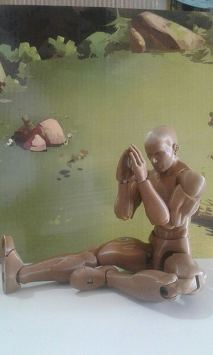 Imagen 7 de 7 de Muñeco Articulado Body Kun Maniqui 24cm Dibujo En 3d Marrón