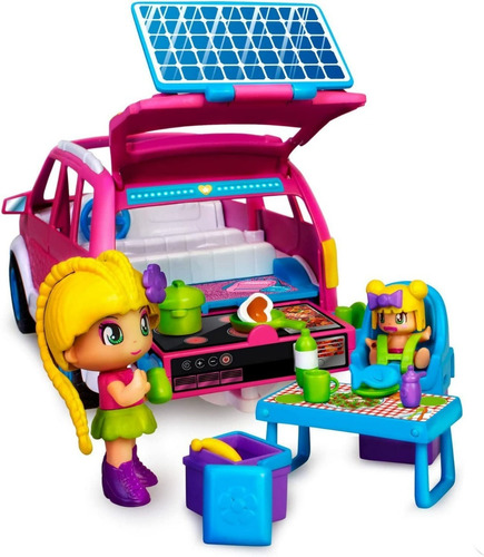 Pinypon Coche Camping Con Accesorios Y 2 Figuras 17015