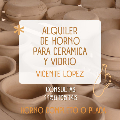 Horno Ceramico Vitrofusion Alquiler