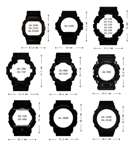 Reloj Casio Black Gma-s110gb-1a Original Para Dama E-watch