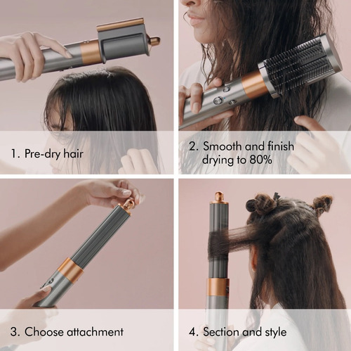 Dyson Airwrap Multi-styler Completo Largo | Níquel/cobre