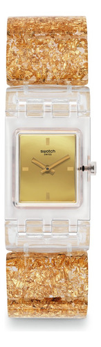 Reloj Swatch Golden Jewel L Subk159a Color de la correa Dorado Color del fondo Dorado
