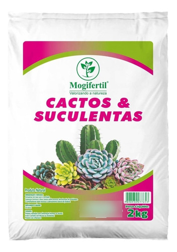 Substrato Completo Para Cactos E Suculentas 2kg