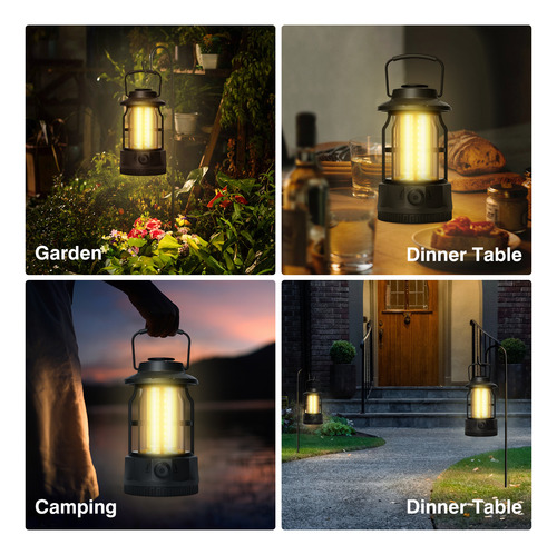 Linterna De Camping Led Para Acampar, Regulable, Linterna De