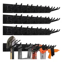 Comprar Estante Organizador De Garaje Con 4 Rieles Y 9 Ganchos