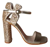 Comprar Sandalia Mujer Cuero Saverio Di Ricci Glitter Dorado Jena.