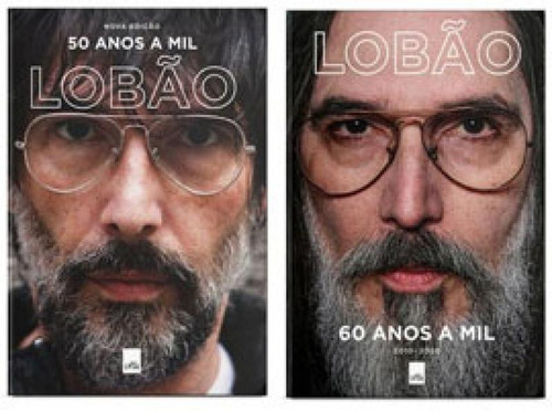 Kit 60 Anos A Mil: 50 Anos A Mil (nova Edição) + 60 Anos A, De Lobão. Editora Leya, Capa Mole Em Português