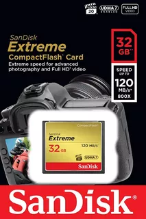 Tarjeta de memoria SanDisk SDCFXSB-032G-G46 Extreme 32GB