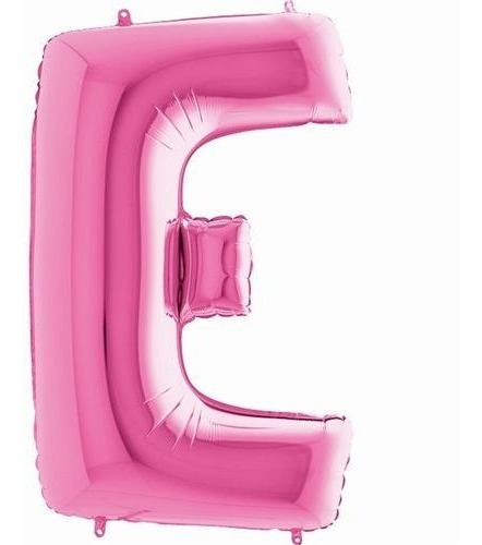Balão Metalizado Letra E Pink 40 Polegadas Festa Aniversário