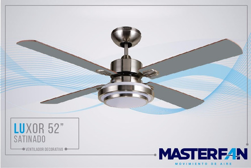 Imagen 4 de 6 de Abanico De Techo Ventilador Modelo Luxor 52 Masterfan