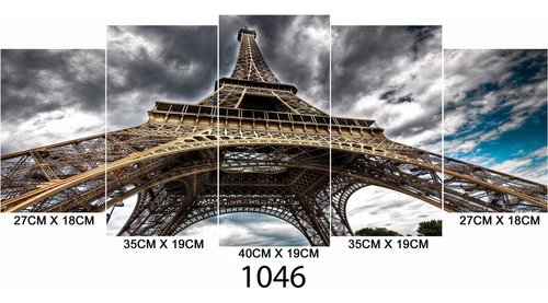 Cuadro Escalonado  Torre Eiffel 7 1046