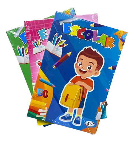 Agenda Escolar Infantil Pequeno 11x16mm 64 Folhas Brochura