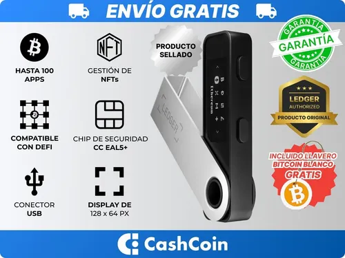 Ledger Nano S Plus Hardware Wallet + Llavero Bitcoin Blanco