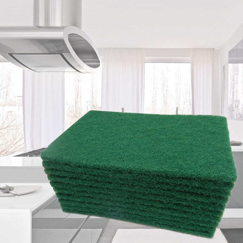 Imagen 4 de 7 de Fibras Multiusos Verde Para Limpieza Del Hogar 10 Piezas