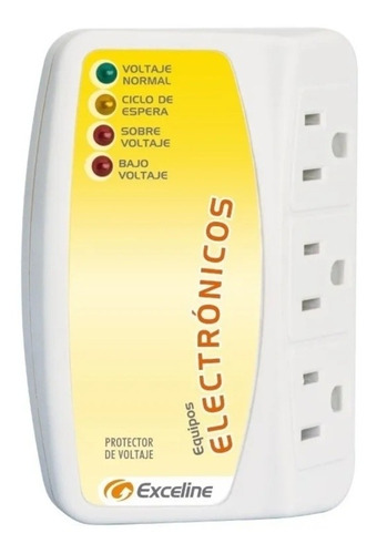 Protector De Voltaje Equipos Electrónicos 120v Exceline 