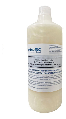 Óleo De Côco Babaçu Refinado 1 Lt  Oferta !