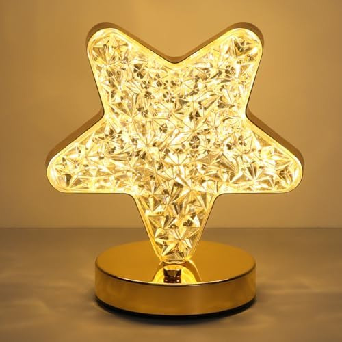Lámpara De Mesa Con Forma De Estrella, Lámpara Táctil Regula