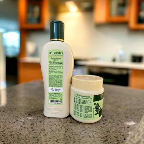 Kit 1 Shampoo 1 Banho Creme Antiqueda Jaborandi 250 Ml K8175