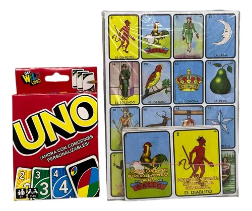 comprar Lotería Mexicana Y Juego De Cartas Uno  