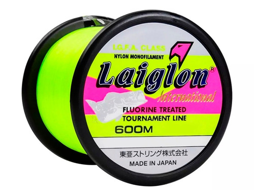 Tanza Laiglon Amarillo Fluor 0.31 Mm Bobina 600m