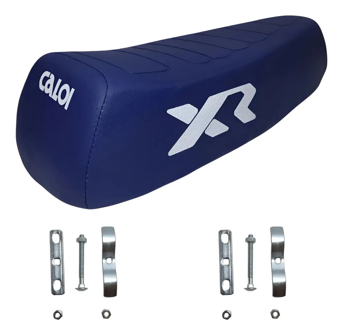 Banco Selim Mobilete Para Bicicleta + Presilha De Fixação D3 Cor Azul