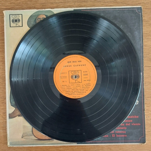 Lp Vinilo - Que Seas Vos Jorge Cafrune. (Usado)