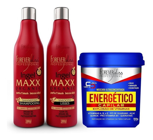 Forever Liss Progressiva Ingel Maxx + Máscara Energétco 950g