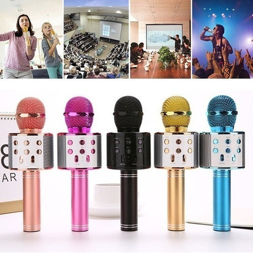 Imagen 3 de 3 de Micrófono Karaoke 5w Bluetooth Efectos De Voz Parlante
